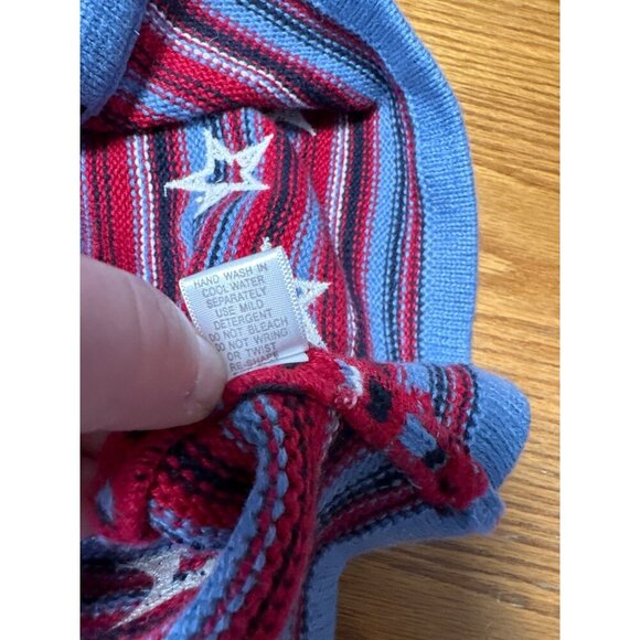 C.J. Banks Long Sleeve Button Front Applique Stars Striped Cardigan Size 1X - Picture 8 of 9